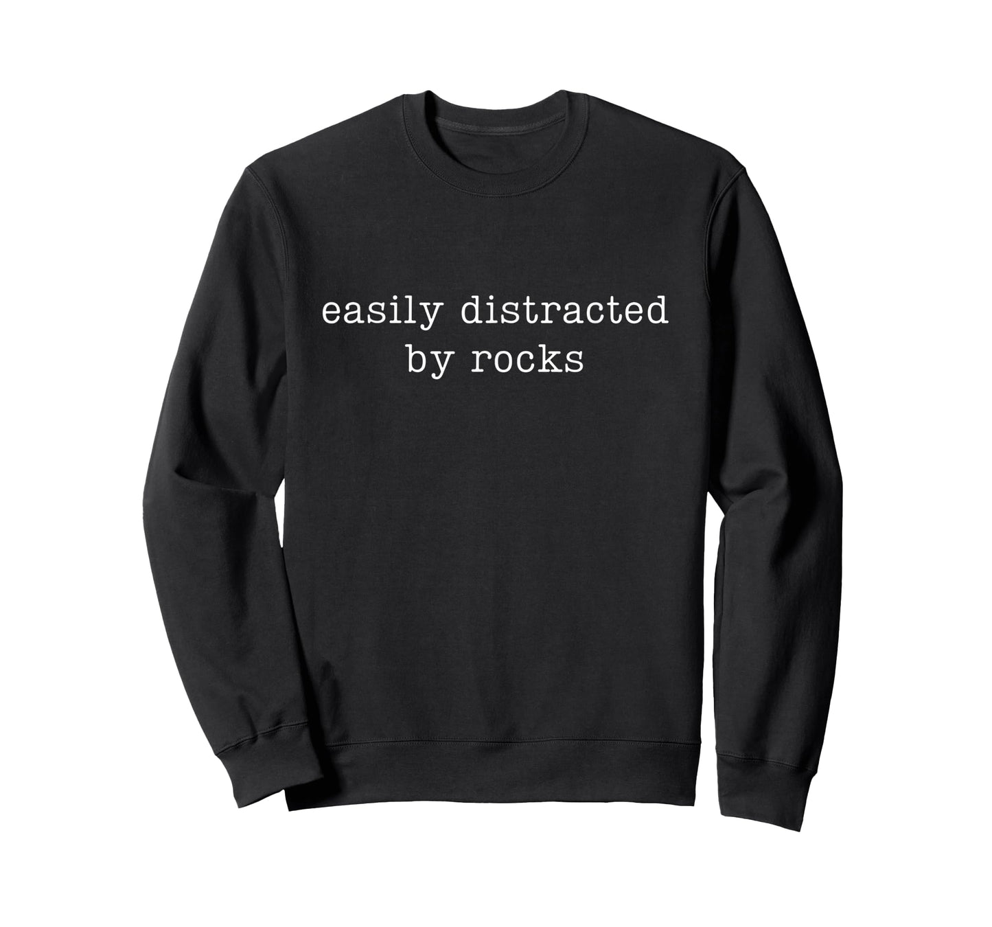 Easily Distracted by Rocks Funny Rock Collecting T-Shirt
