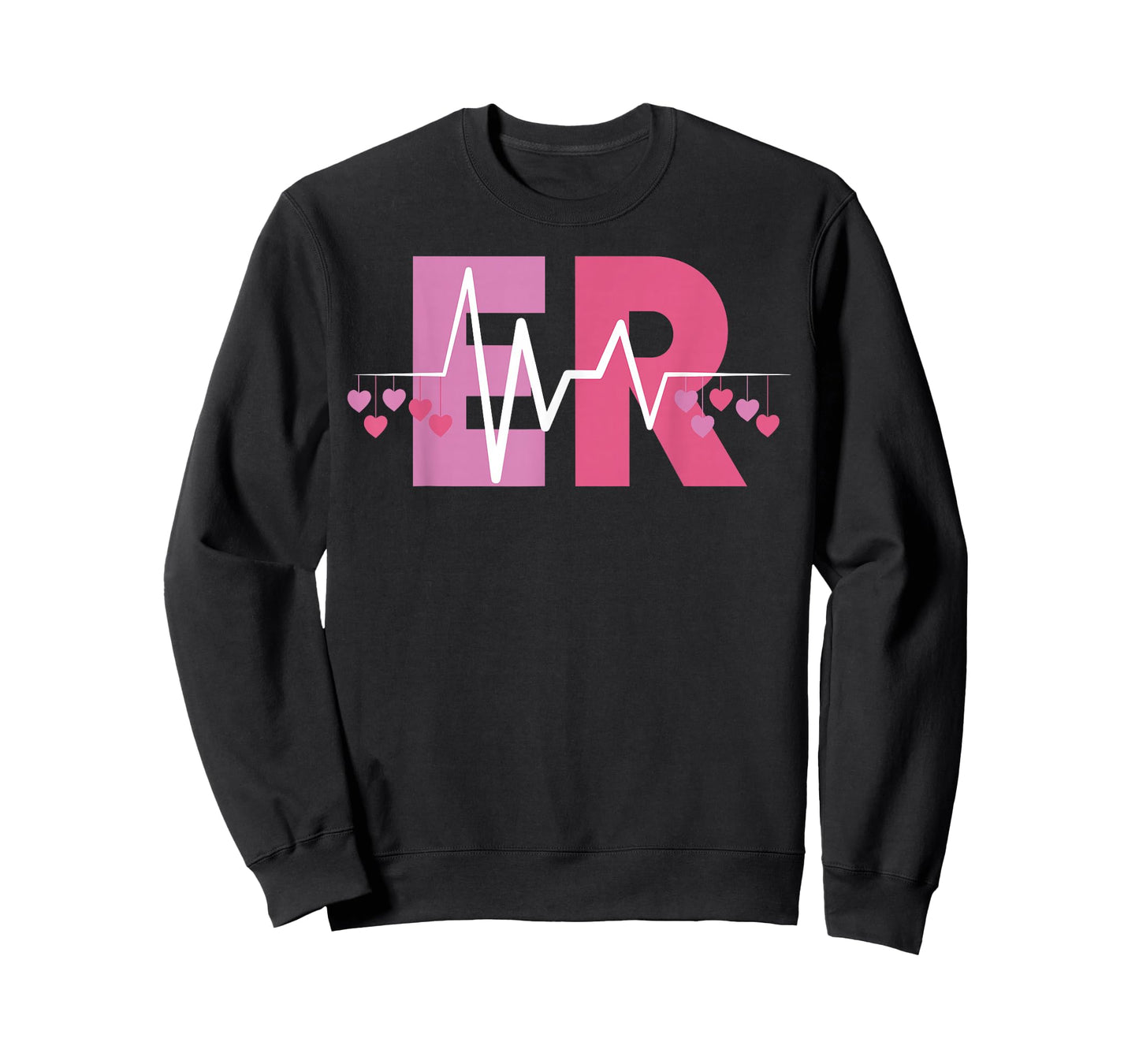Emergency Department Heartbeat Heart Valentines Day ER Nurse T-Shirt