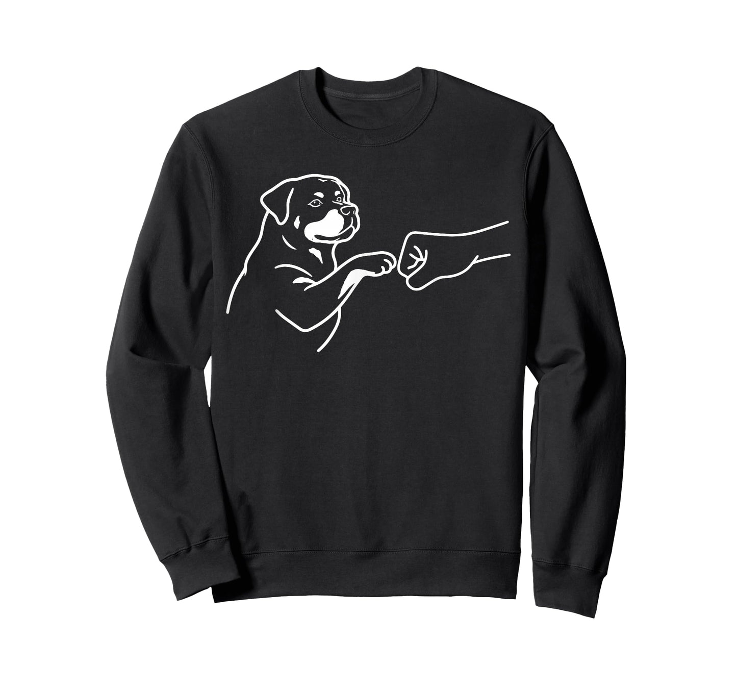 Rottweiler Punch Hand Friendship Fist Bump Dog Lover Rottie T-Shirt