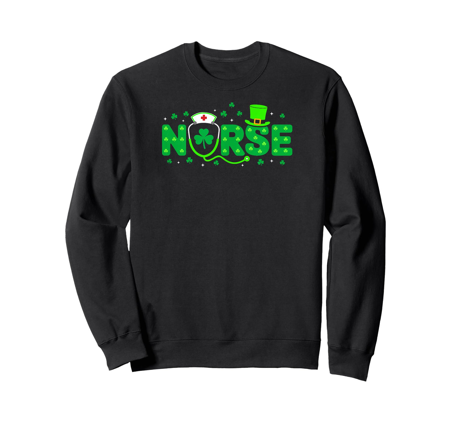 Lucky Nurse Shamrock Stethoscope Scrub Nurse St Patricks Day T-Shirt