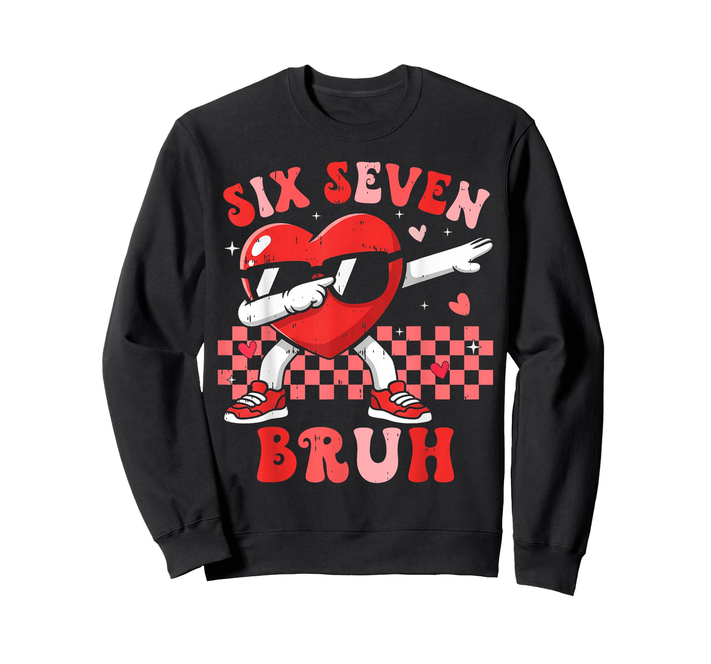 Six Seven 67 Meme Cool Valentine’s for Teens Boys Girls Kids T-Shirt