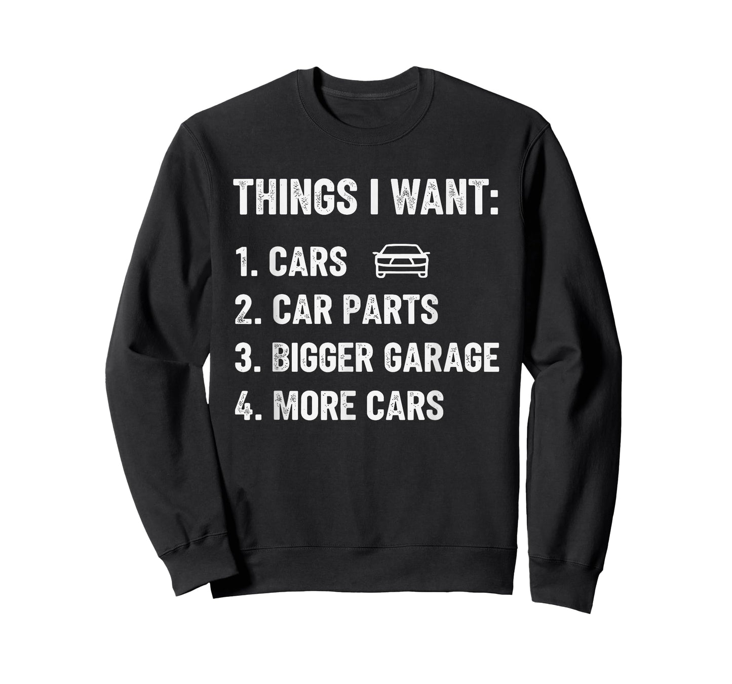 Things I Want Car Parts Funny Car Guy Mechanic Garage Men T-Shirt