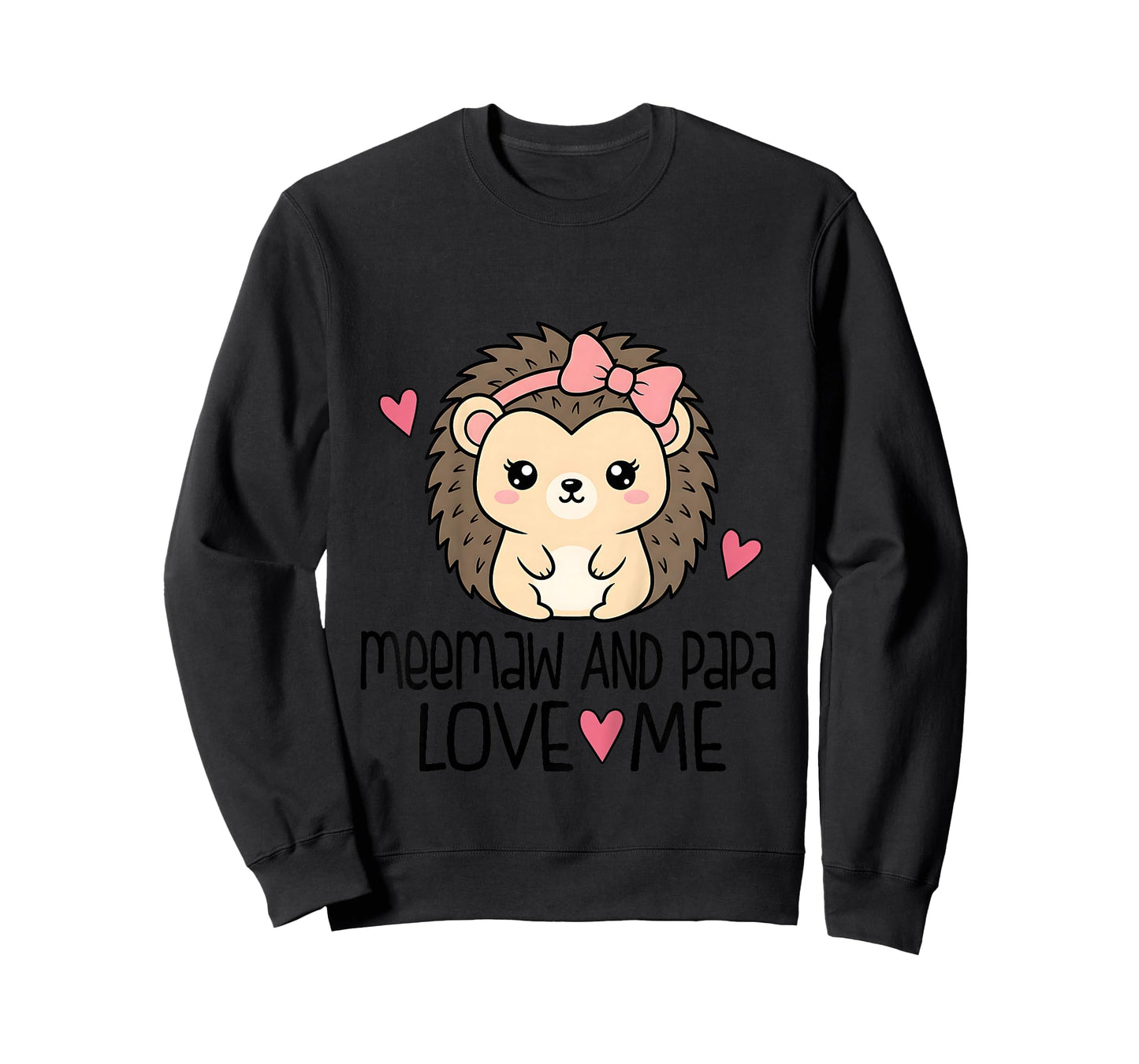 Meemaw and Papa Love Me Grandchild Hedgehog T-Shirt