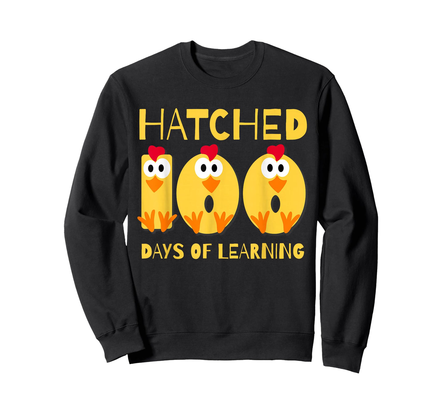 Hatched 100 Days of Learning Cute Chicken 100 Days of School T-Shirt
