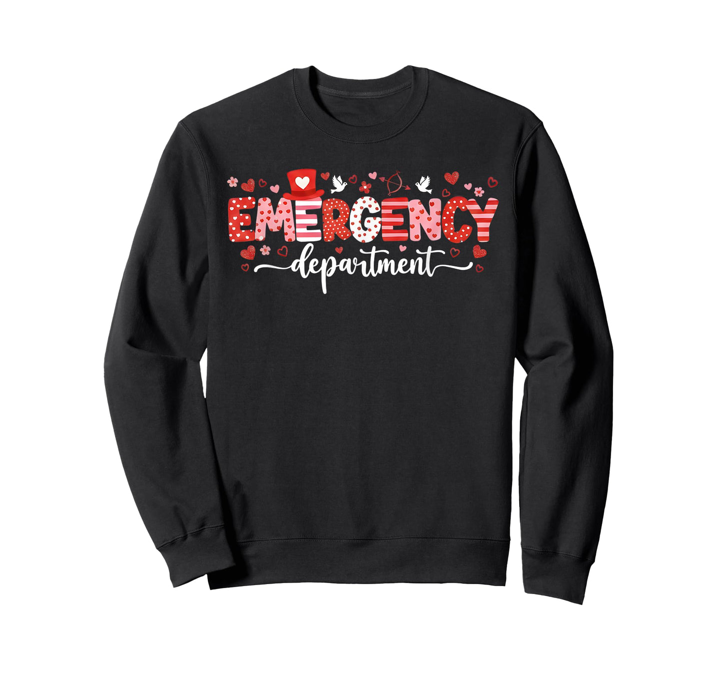 Emargency Department Valentines Day ED ER Nurse Women T-Shirt