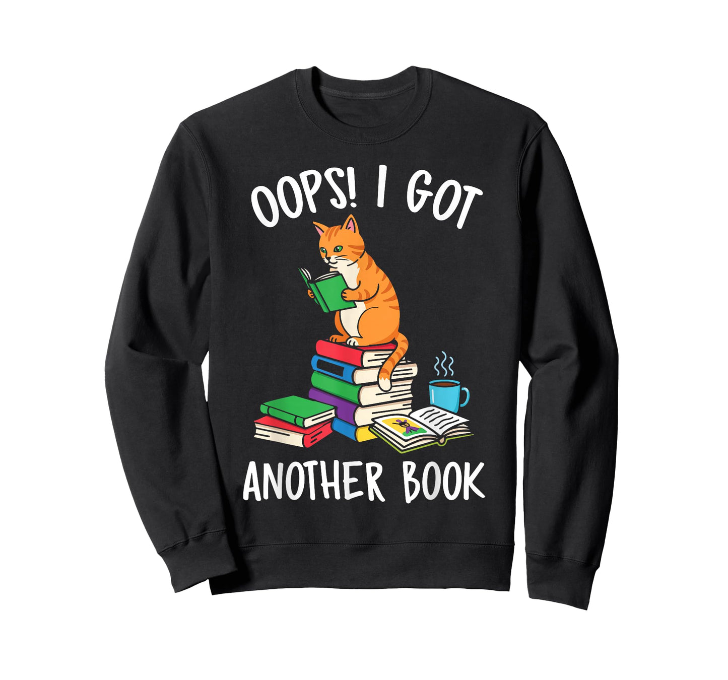 Oops I Got Another Book Funny Cat Reader T-Shirt