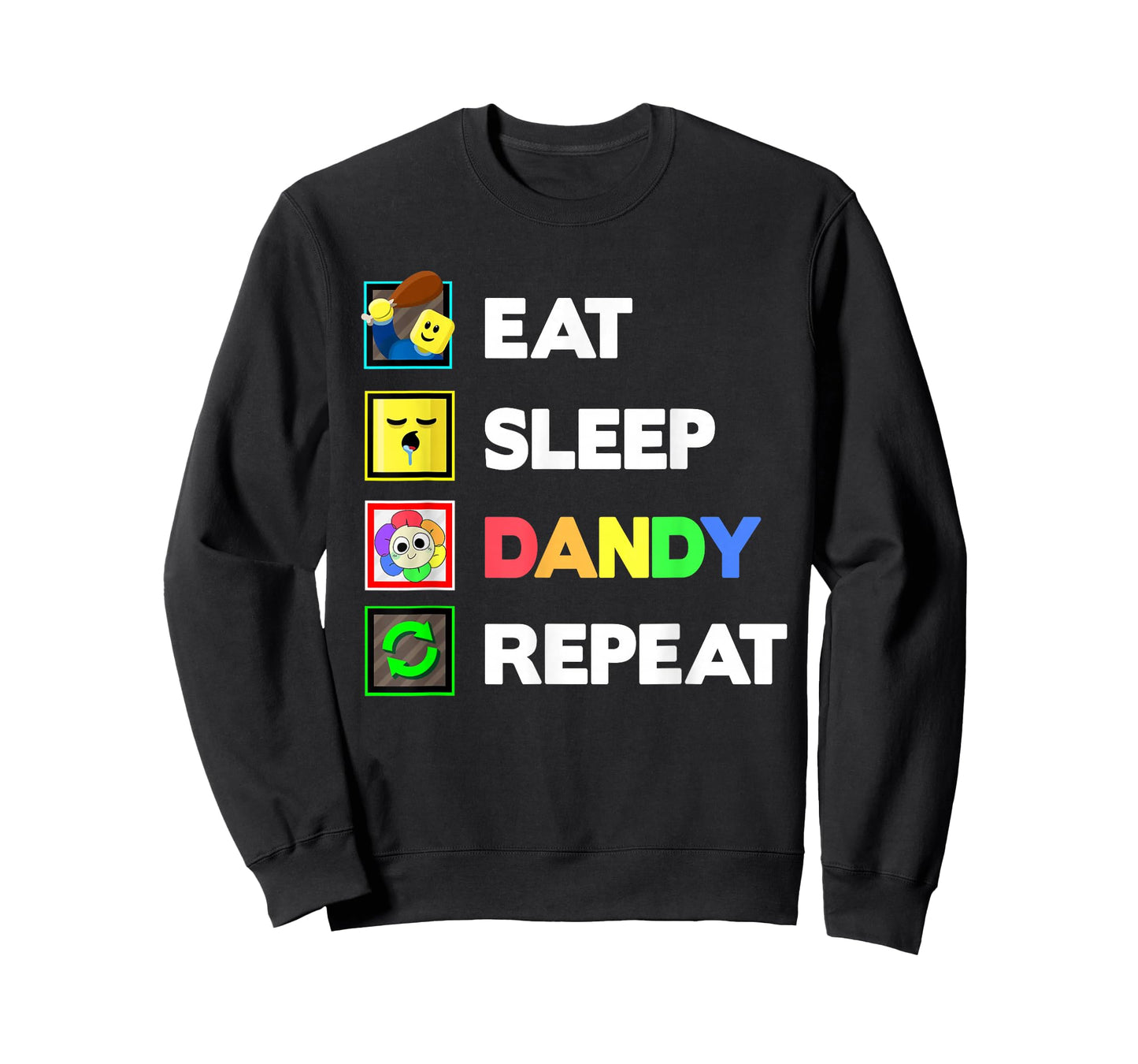 Eat Sleep Dandy Repeat Birthday Decoration Kids Boys Girls T-Shirt