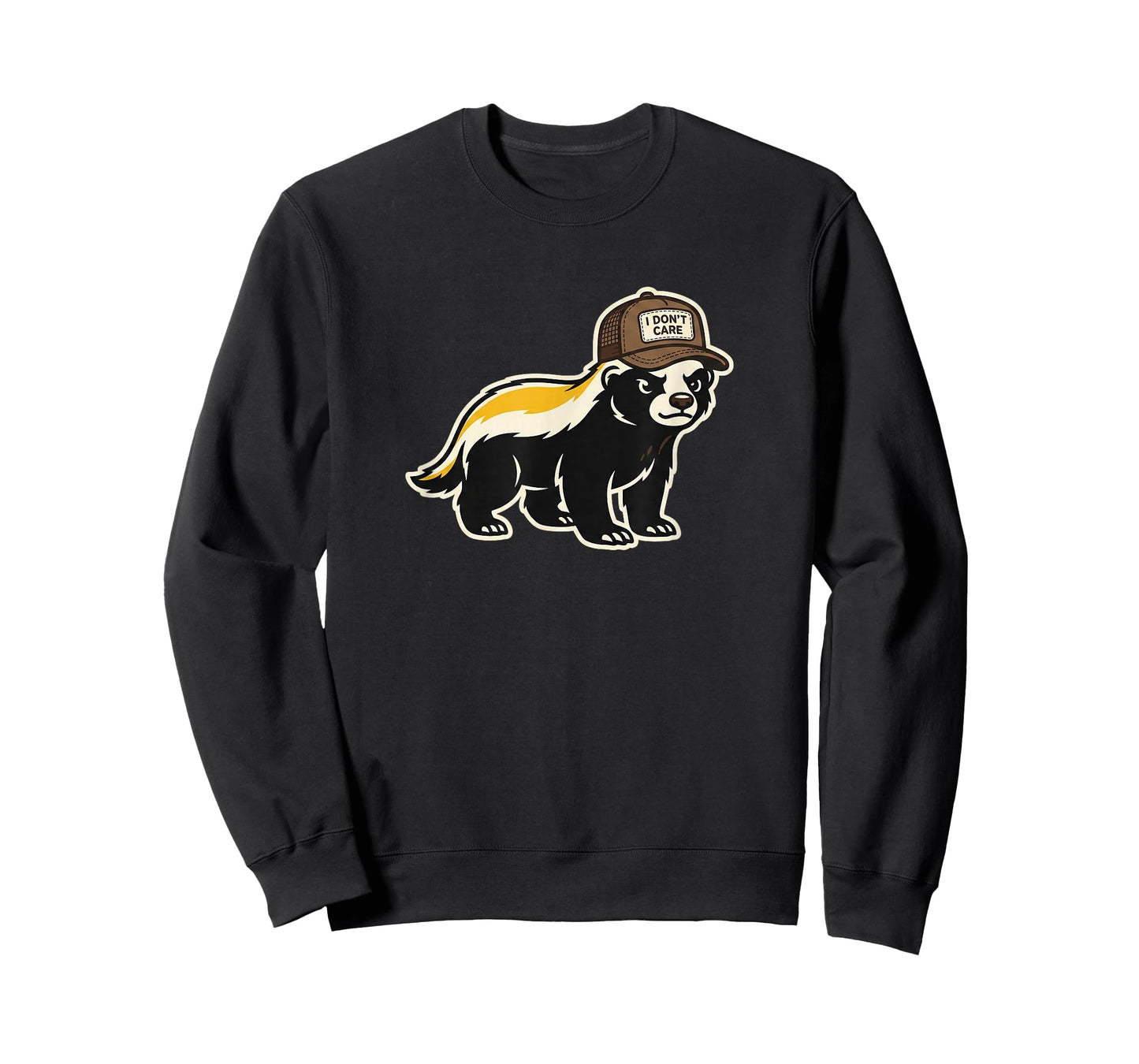 Honey Badger I Don't Care Trucker Funny Animal Art T-Shirt