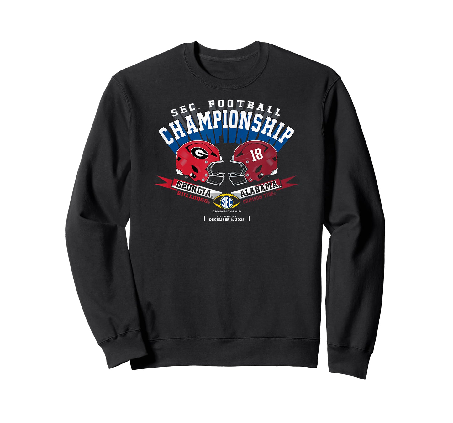 Georgia vs Alabama SEC Championship 2025 Football T-Shirt