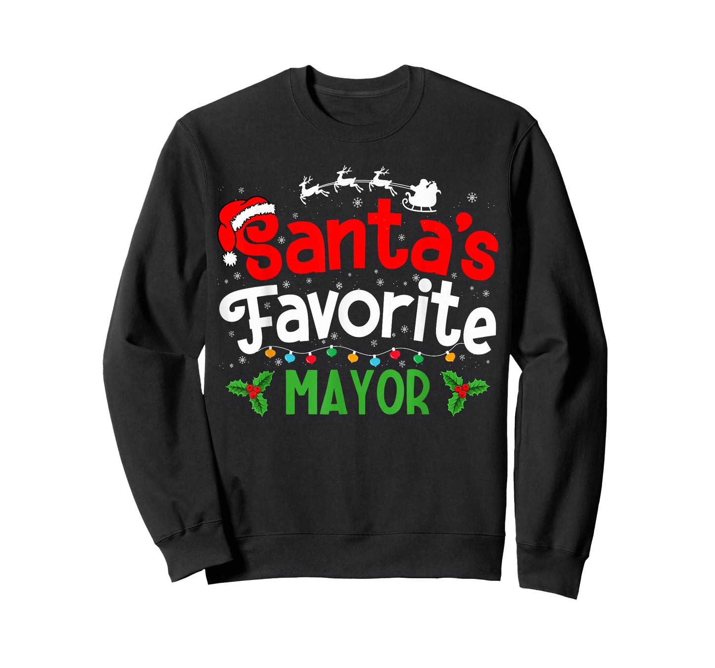 Santa's Favorite Mayor Christmas Party T-Shirt