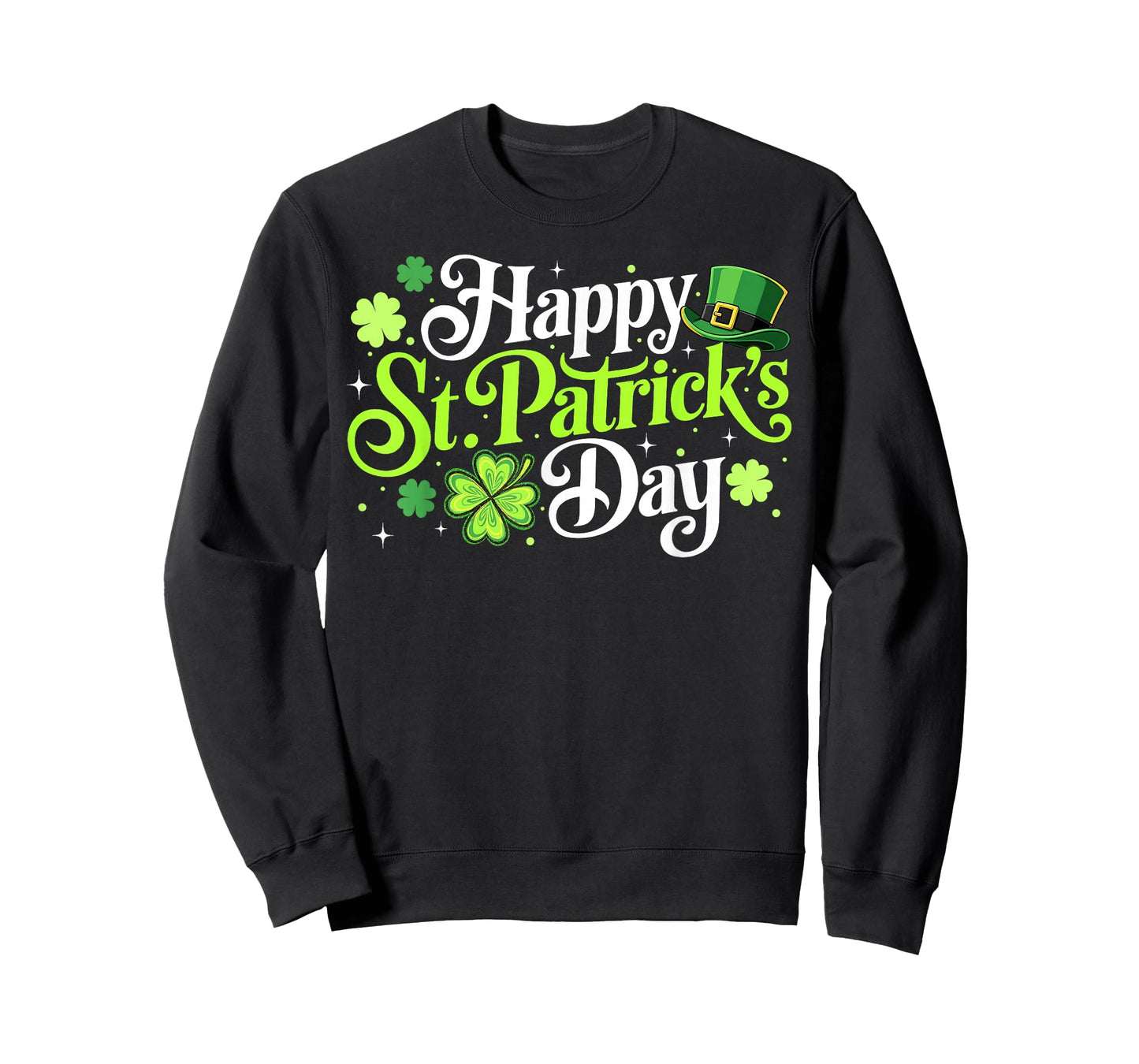 Happy St Patricks Day Lucky Shamrocks Irish Party Men Women T-Shirt