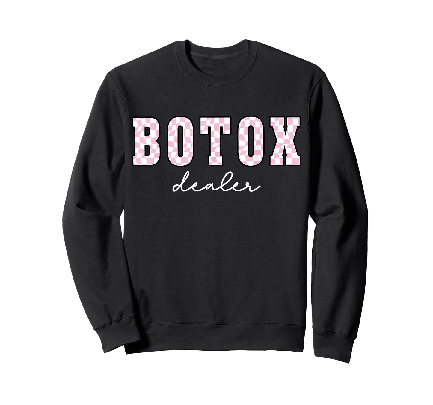 Checkered Botox Dealer Skincare Dealer Filler Injector Nurse T-Shirt