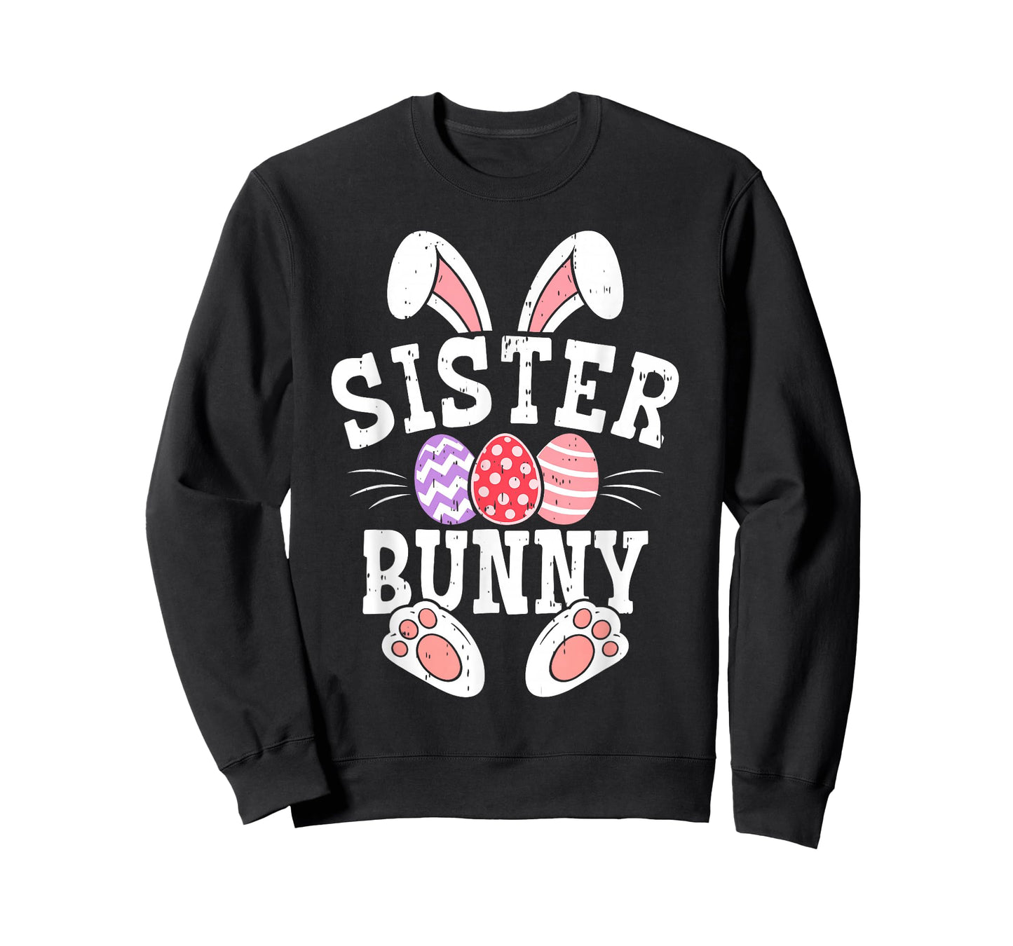 Sister Bunny Happy Easter Day Matching Family Easter Eggs T-Shirt