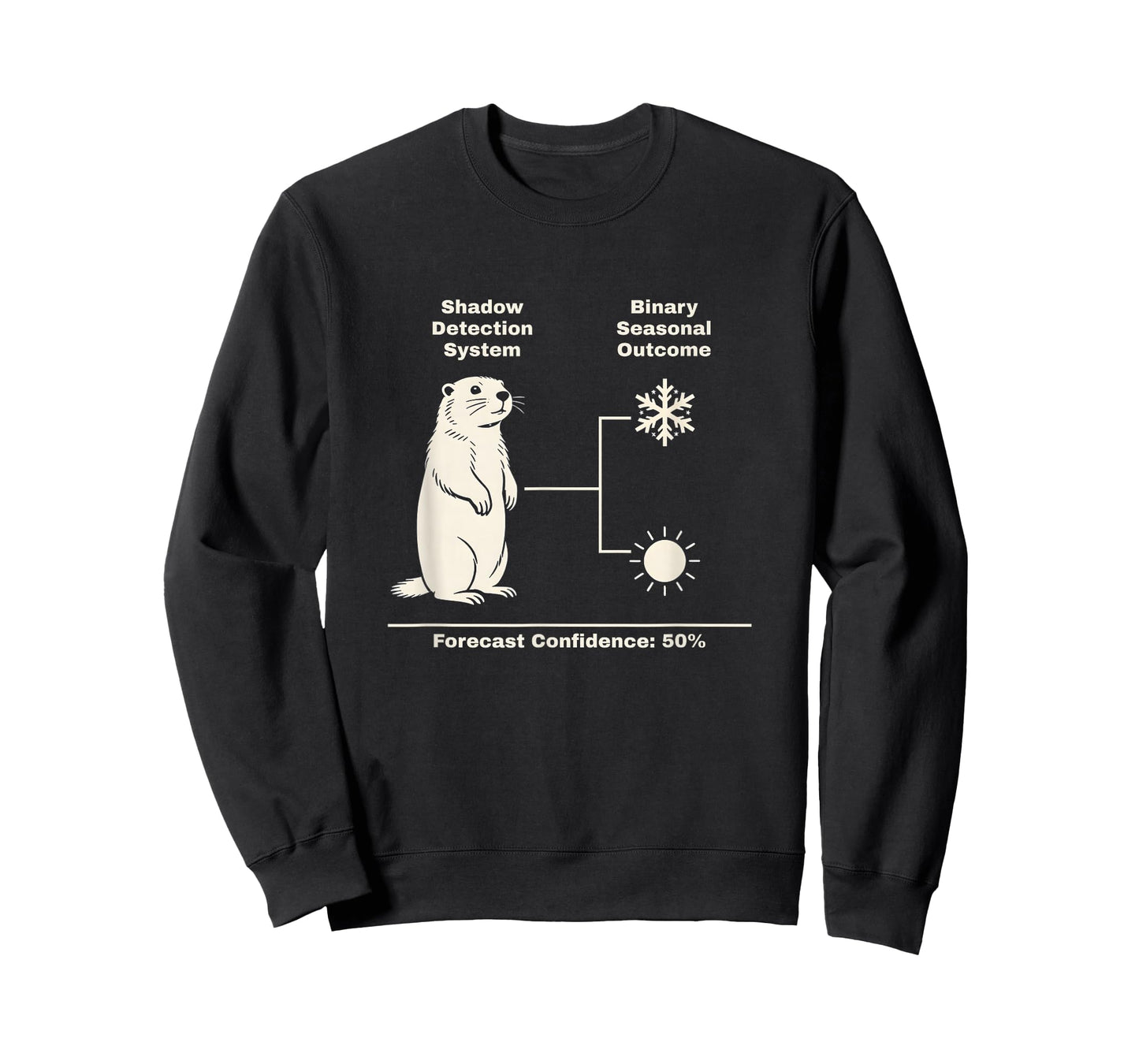 Funny Groundhog Day Weather Binary Weather Humor Forecast T-Shirt