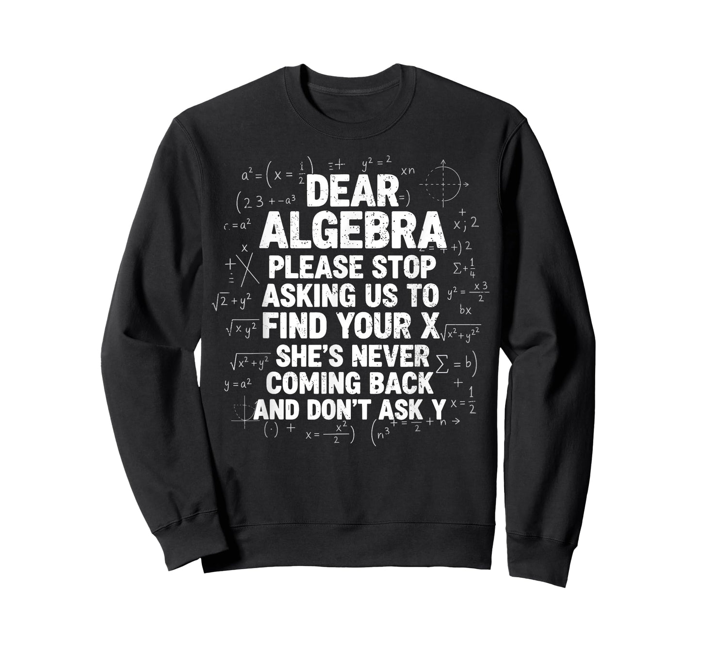 Dear Algebra Stop Asking to Find Your X Funny Math T-Shirt