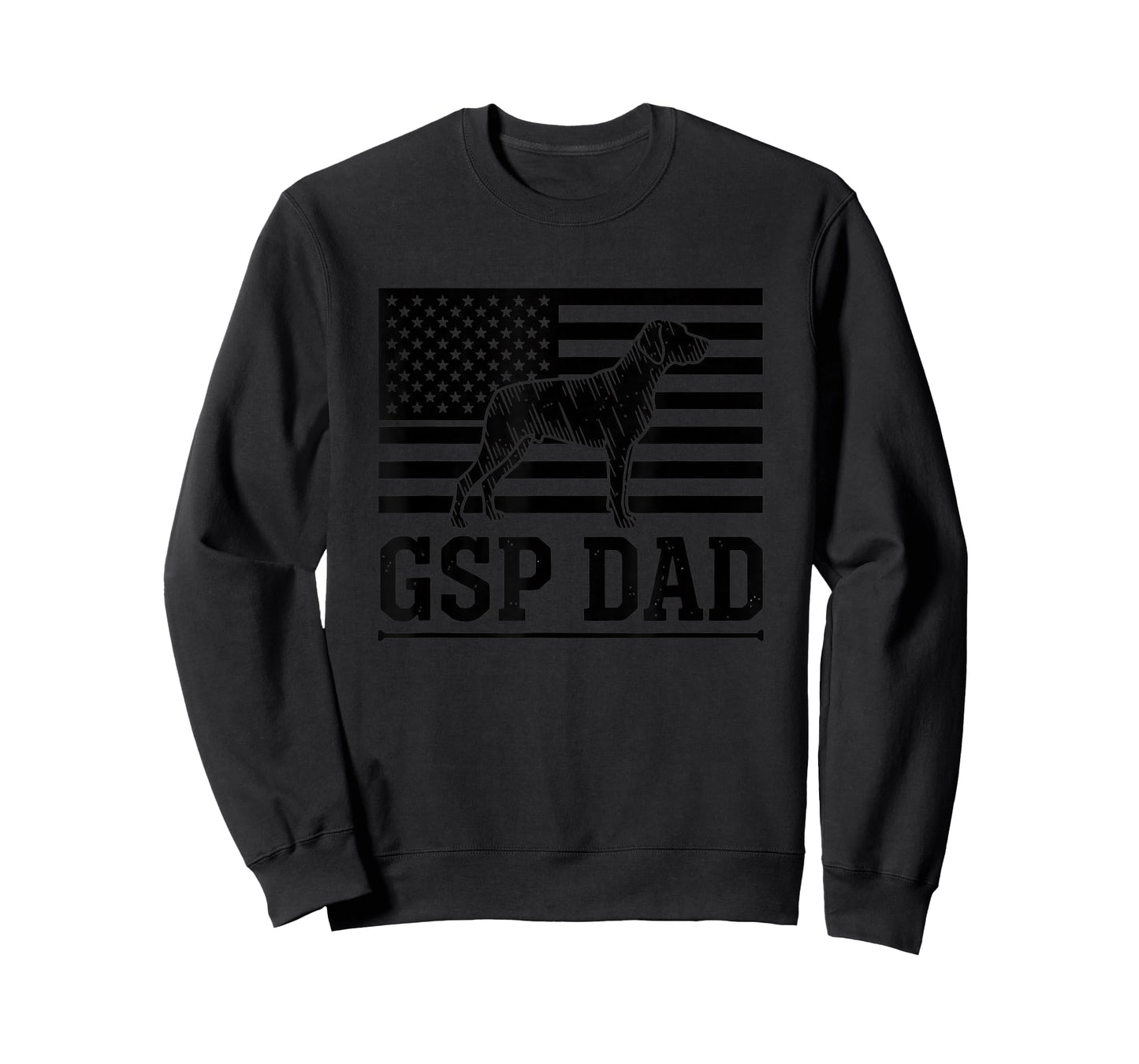 USA GSP Dad American Flag German Shorthaired Pointer Dog Dad T-Shirt