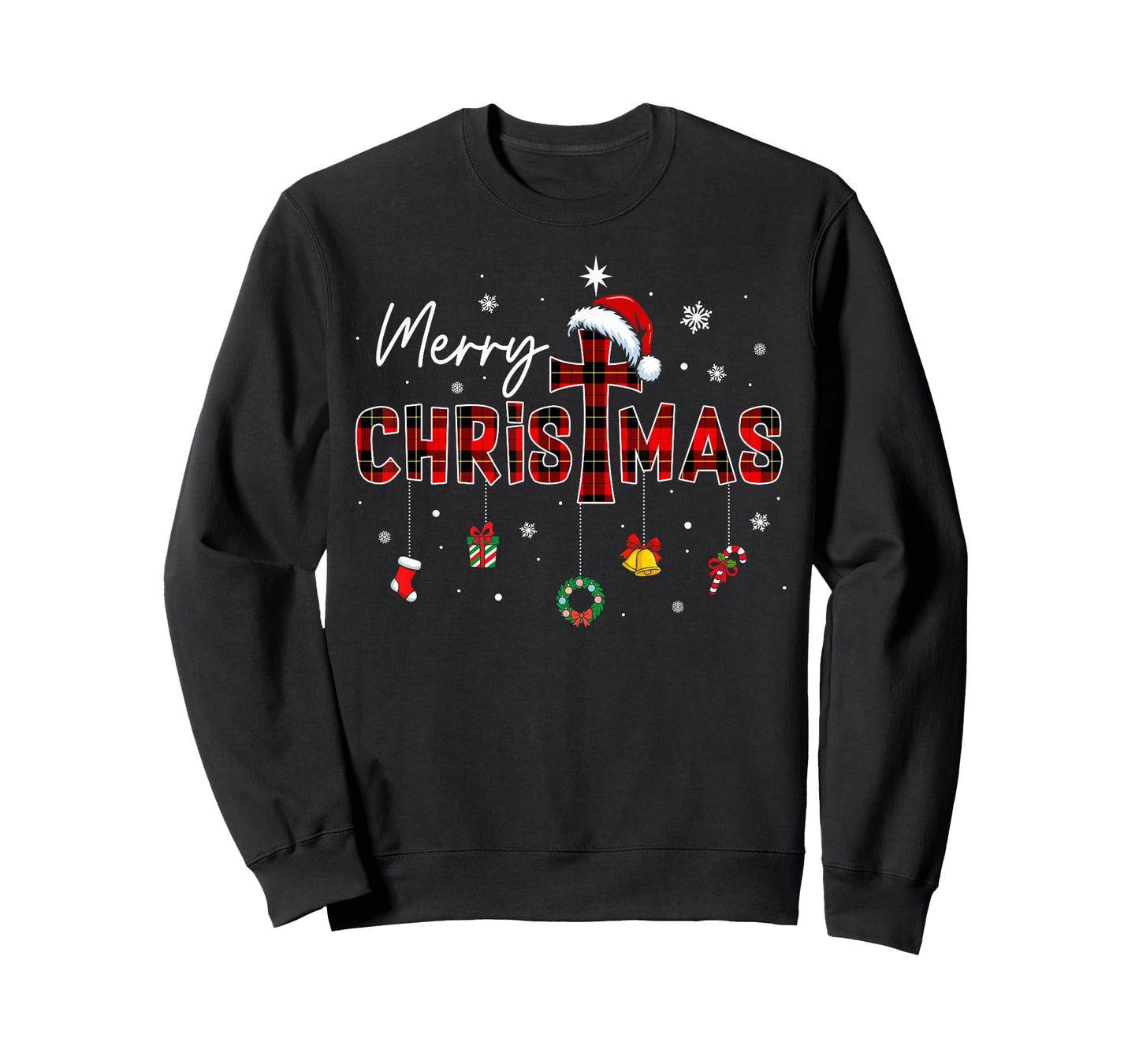 Merry Christmas Xmas Christian Jesus Holiday Family Pajamas T-Shirt