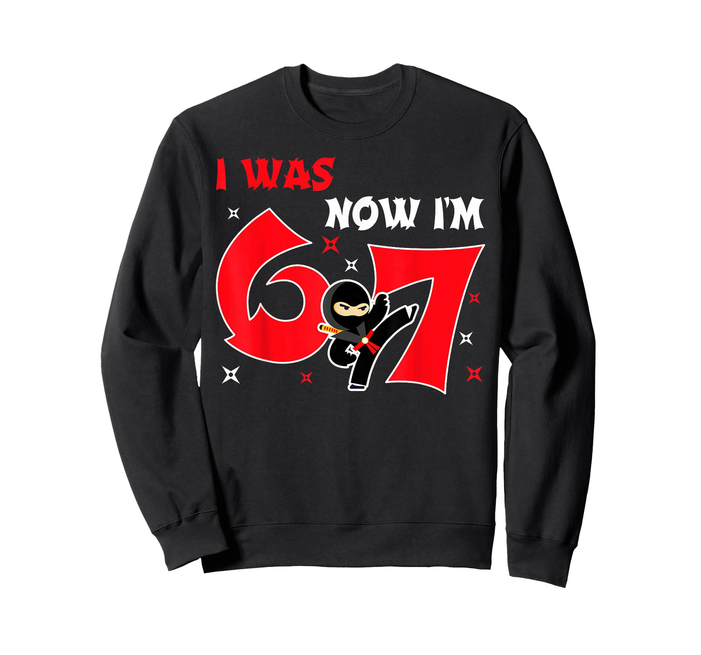 I was 6 Now I'm 7 7th Birthday Boy Kids Ninja Birthday Party T-Shirt