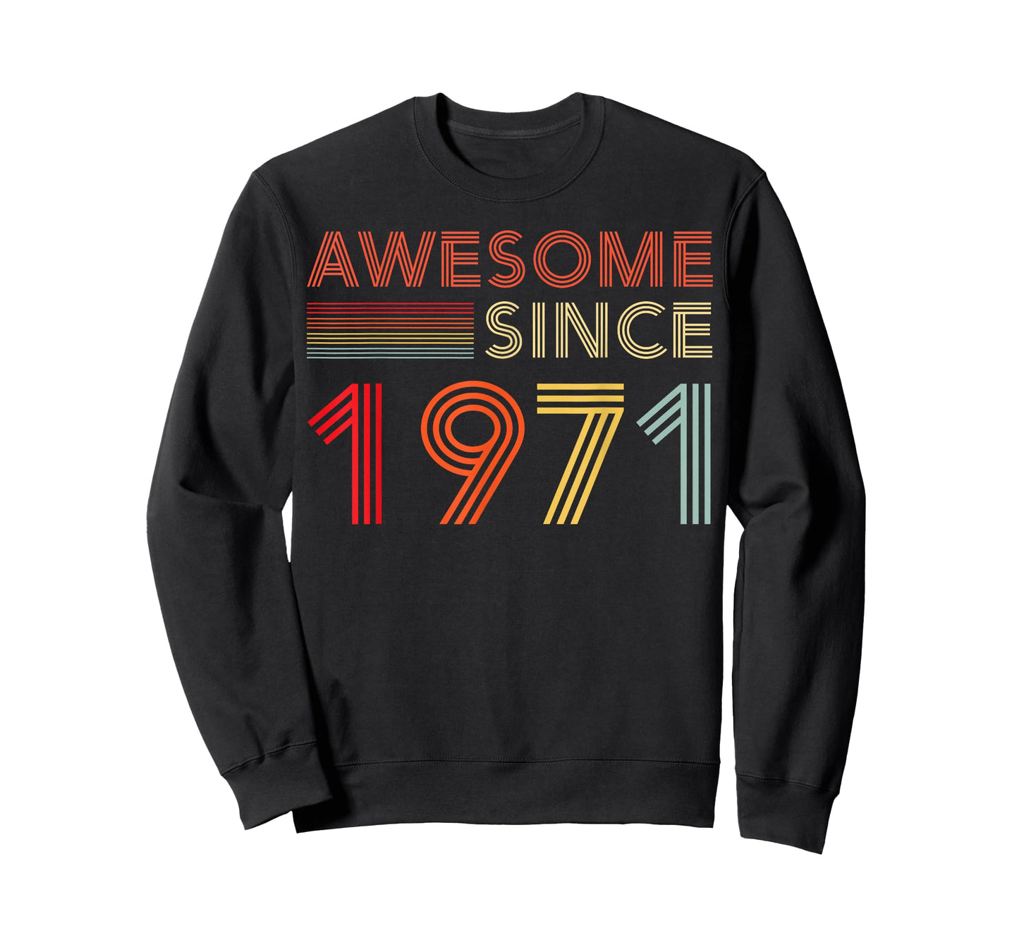 Awesome 55 Birthday Decorations Men 55yr 1971 55th Birthday T-Shirt