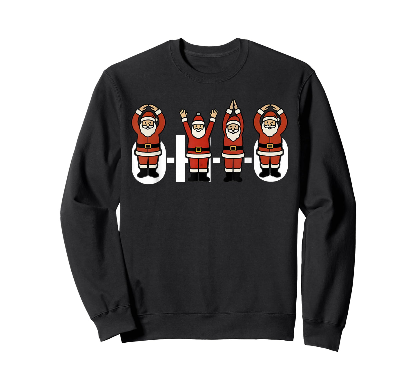 Funny Santa Ohio Party O-H-I-O Christmas Season Midwestern T-Shirt