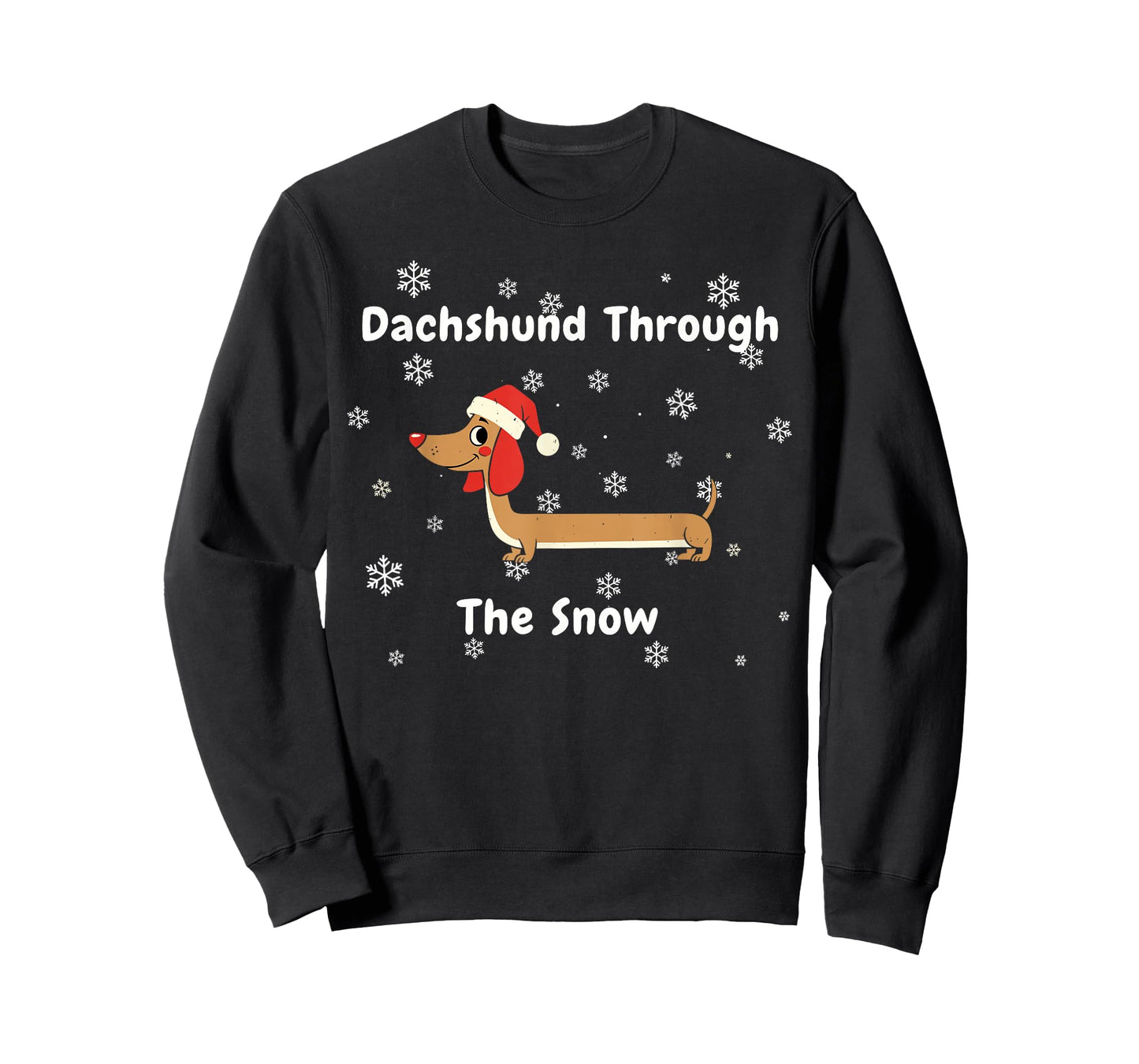 Dachshund Christmas Pajamas Shirt Dachshund Through The Snow T-Shirt