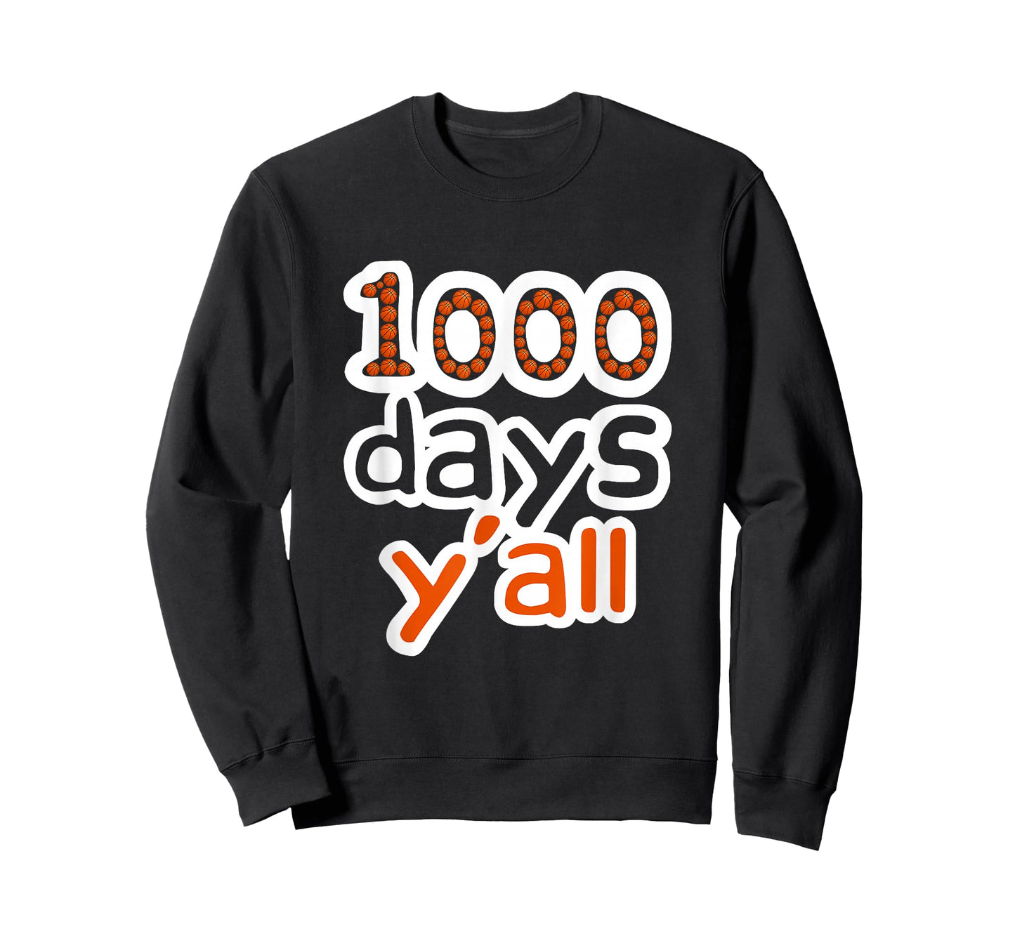 Funny 1000 Days Y'all 1000th Day of School Basketball Sport T-Shirt
