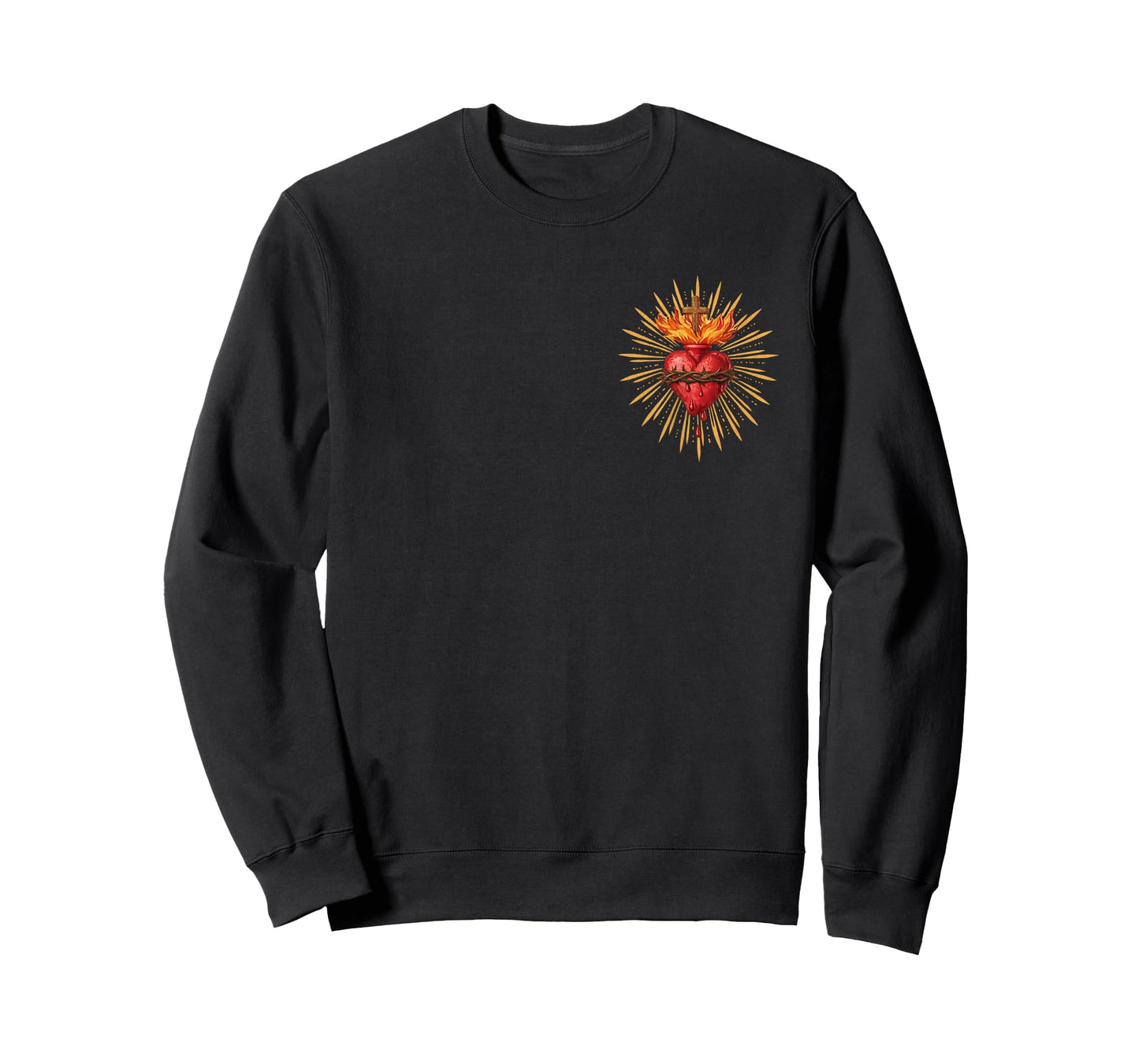 Sacred Heart of Jesus Shirt Catholic Vintage Heart Christ T-Shirt