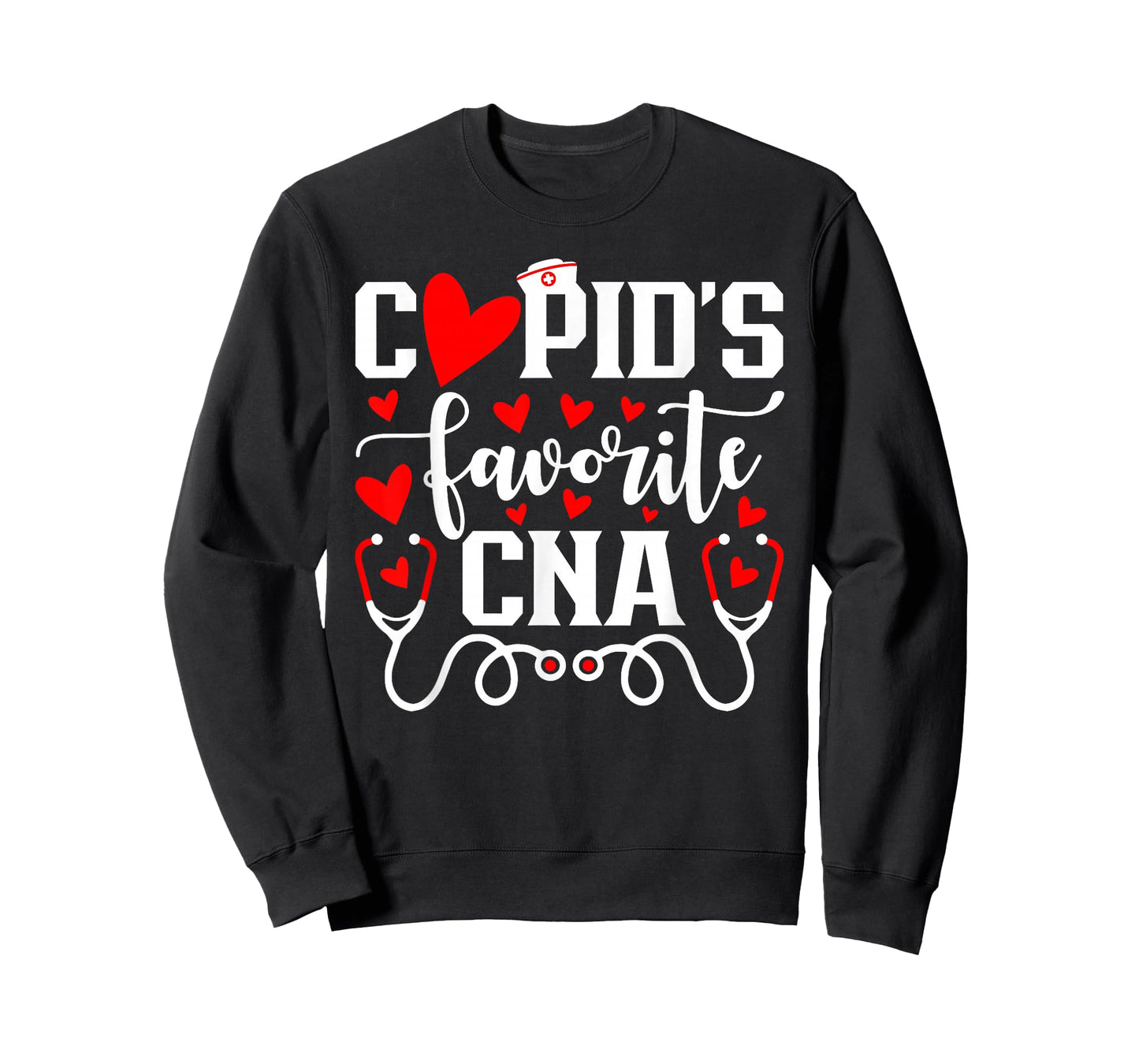 Cupid's Favorite CNA Cute Heart Valentine's Day T-Shirt