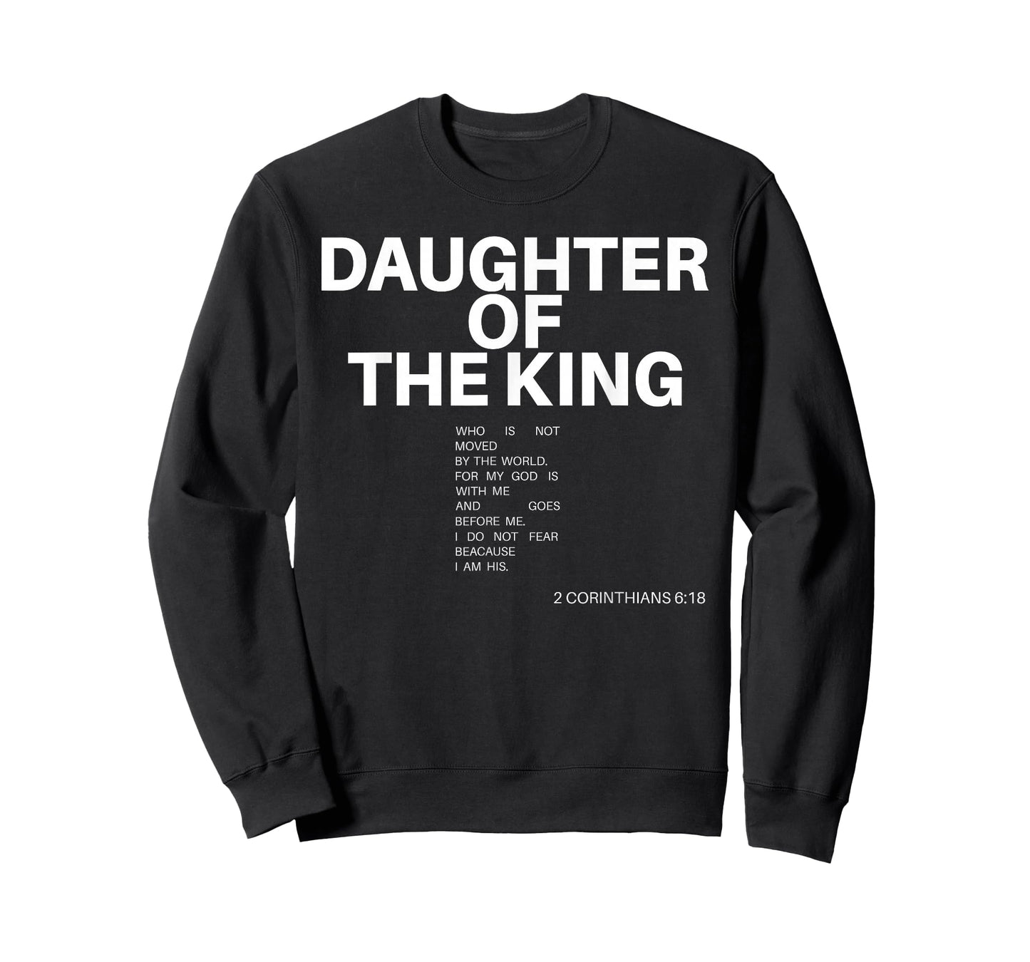 Daughter of The King Christian Quote Jesus Faith Bible Verse T-Shirt