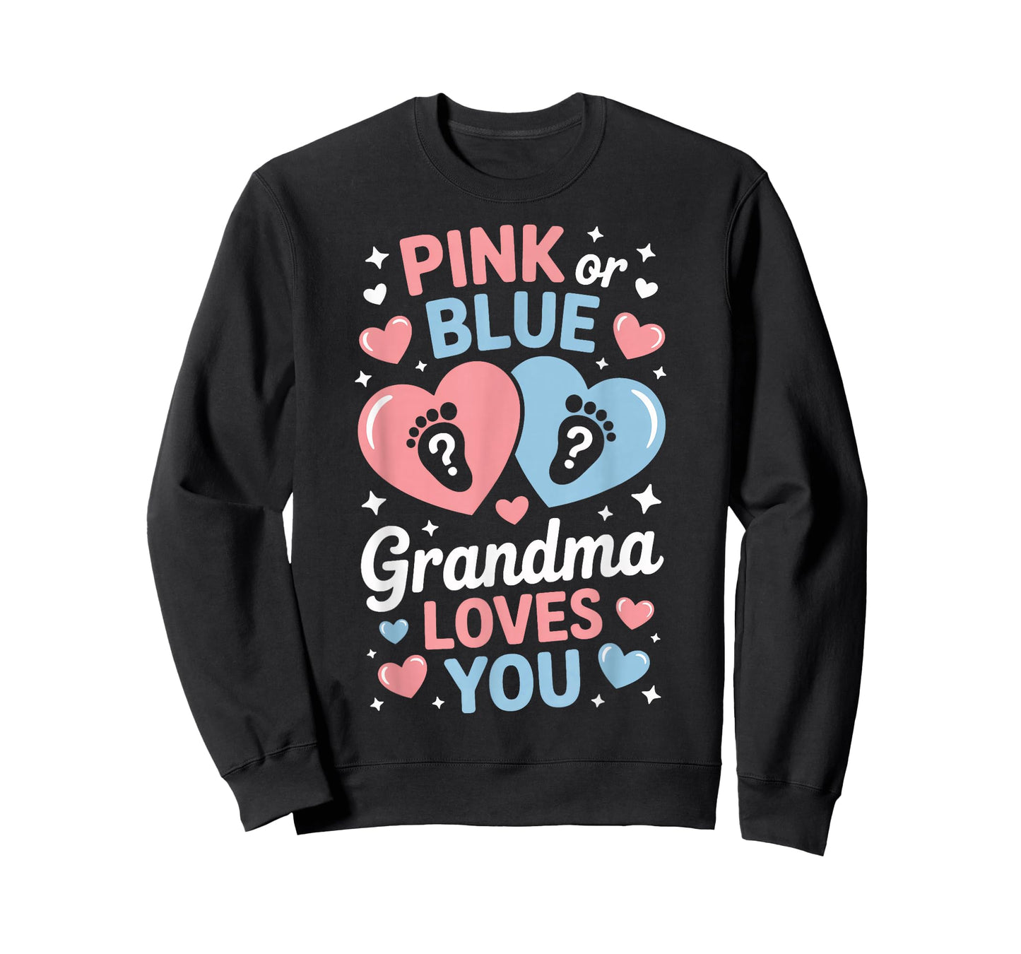 Grandma Loves You Pink Blue Baby Event Reveal T-Shirt