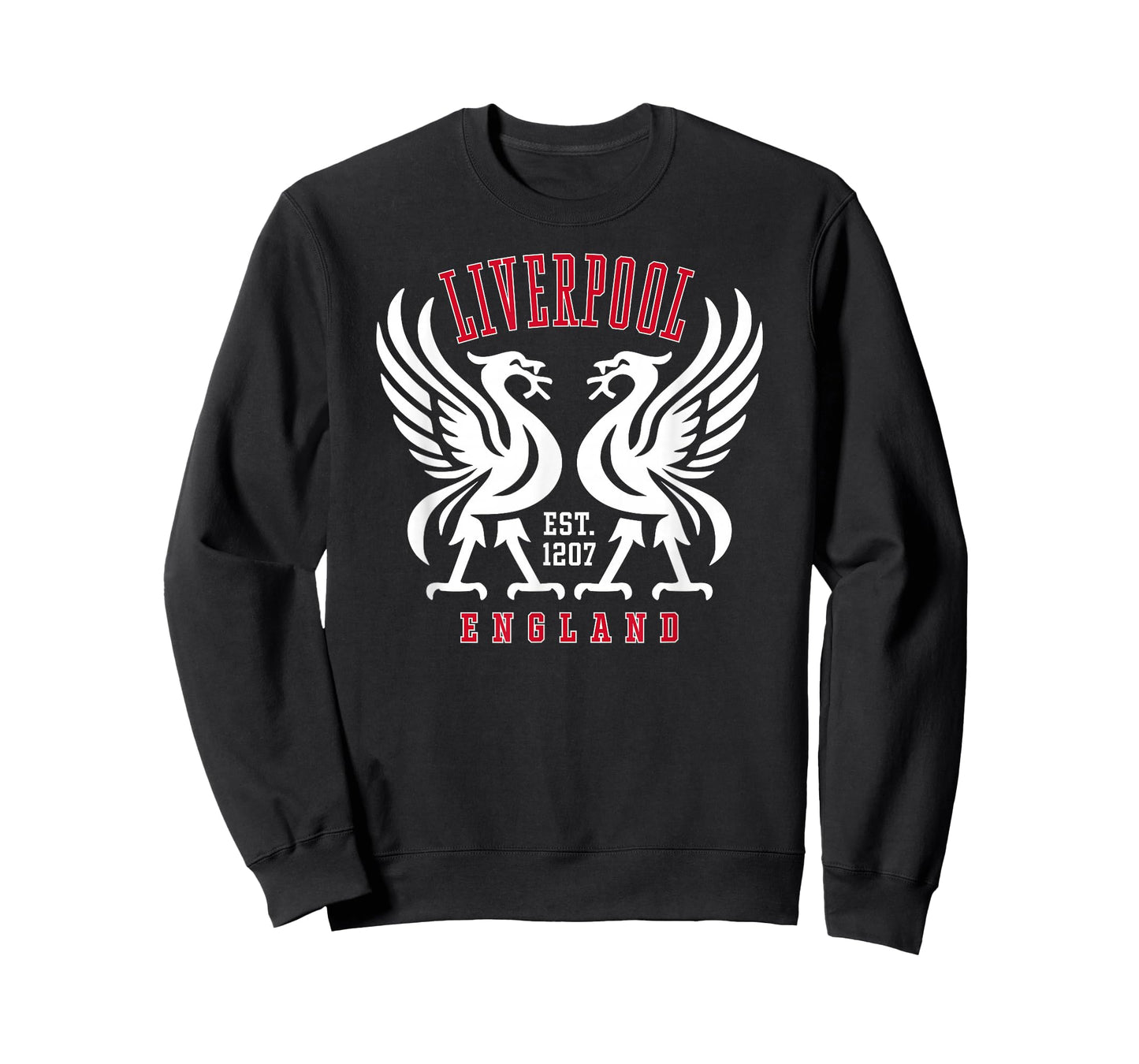 Liverpool England Est. 1207 Twin Liverbirds T-Shirt