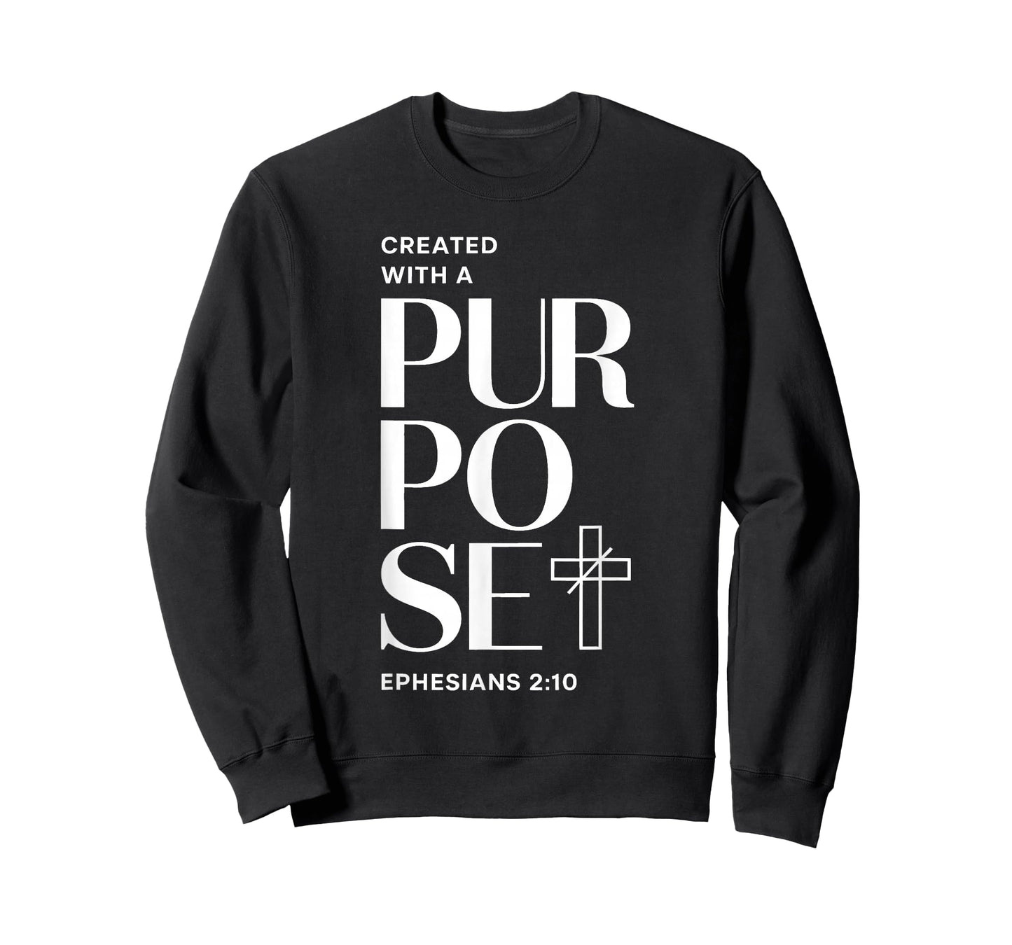 Created with A Purpose Ephesians 2 10 Verse T-Shirt