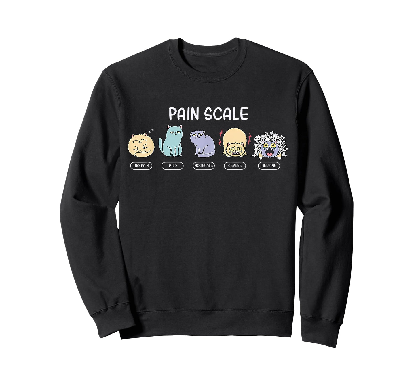 Pain Scale Cat Pain Assessment Trauma Nurse NICU Nursing T-Shirt