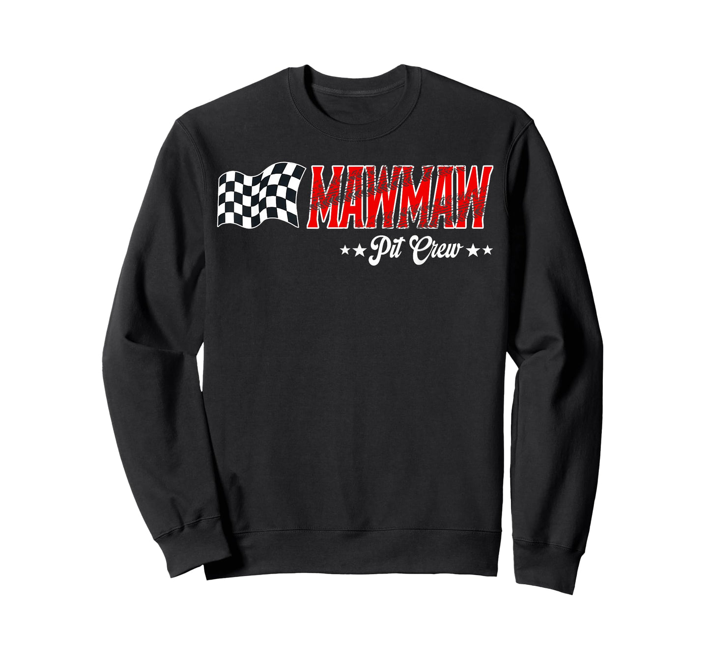 Mawmaw Pit Crew Race Car Birthday Family Matching T-Shirt