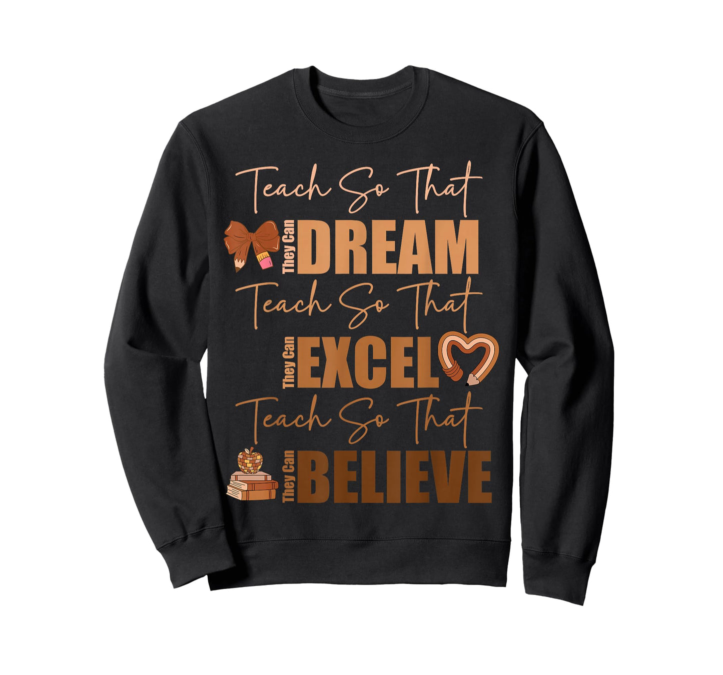 Teach So That They Can Dream Excel Teacher Black History BHM T-Shirt