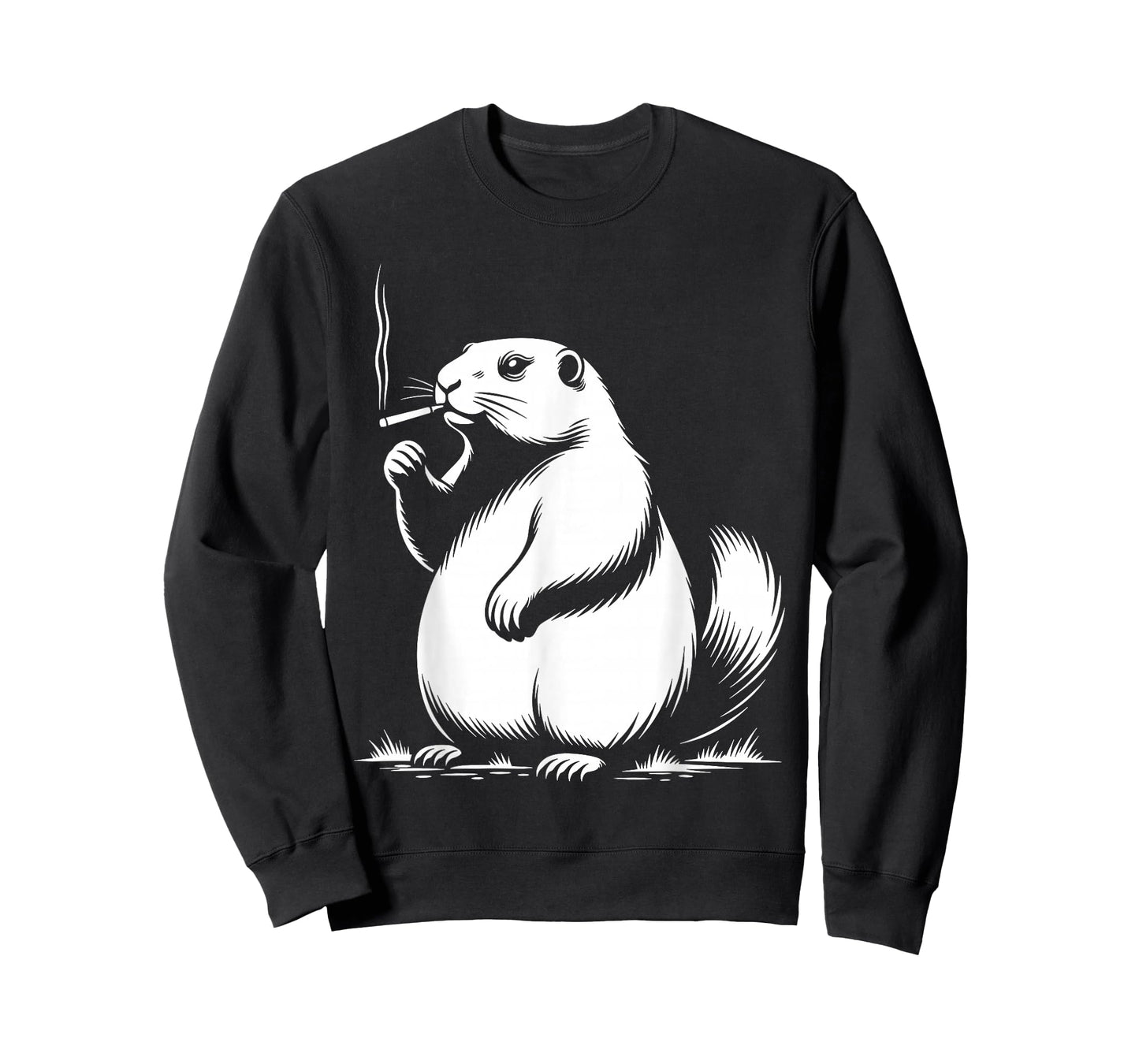 Punxy Phil's Smoking Meme Groundhog Day Costume Gen Z T-Shirt