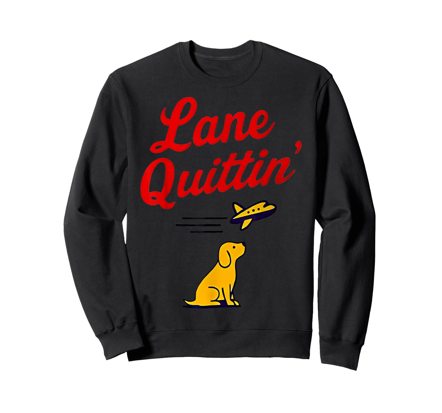 Lane Quittin' Lane Kiffin Football Coach Dog and Plane T-Shirt