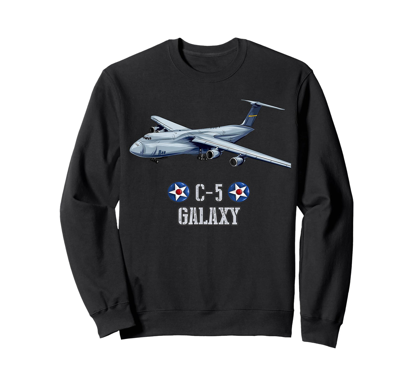 American C-5 Galaxy Military Transport Aircraft T-Shirt