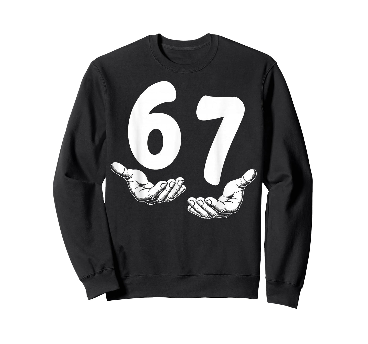 Six Seven 6 7 Meme Hands Funny Kids Teen Boys T-Shirt