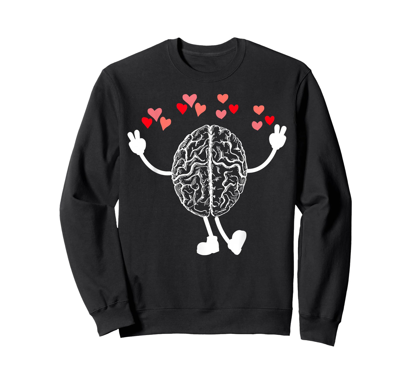 Funny Anatomy Brain Heart Valentines Neuro Nurse Neurologist T-Shirt
