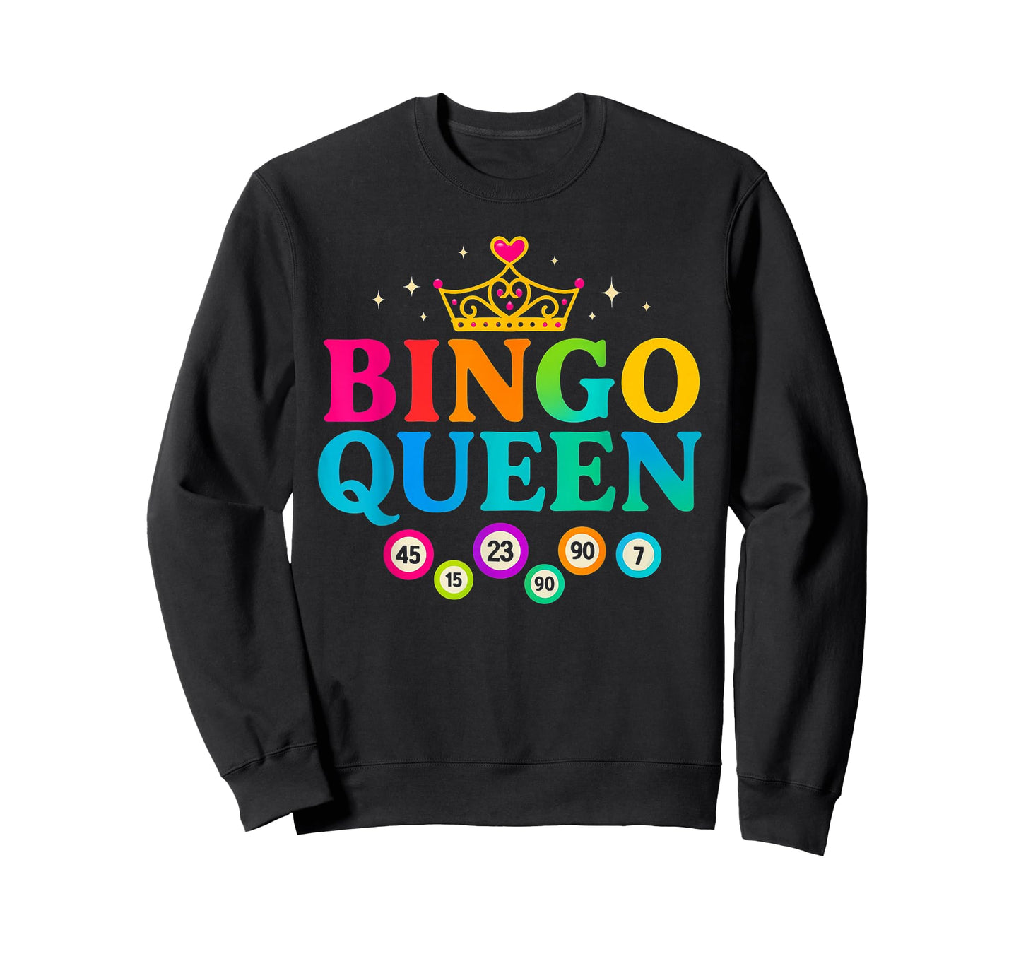 Bingo Queen Bingo Player Game Funny Cute Women Girls T-Shirt