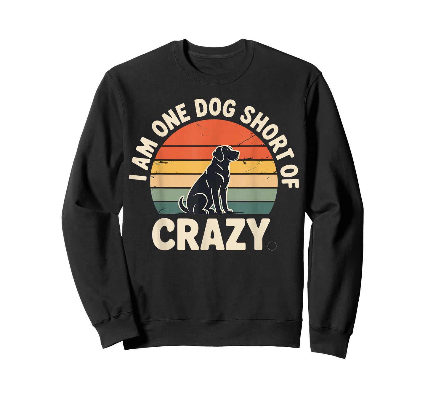 Dog Short of Crazy Funny Dog Lover Vintage T-Shirt