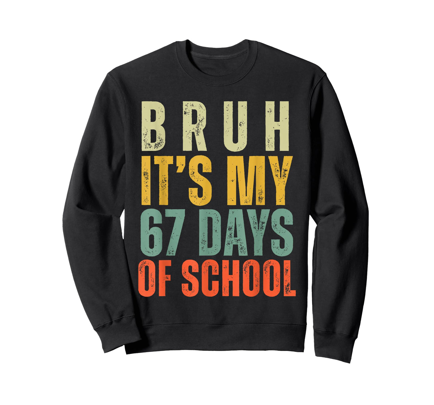 Bruh It's My 67 Days of School Dabbing Boy Funny Six Seven T-Shirt