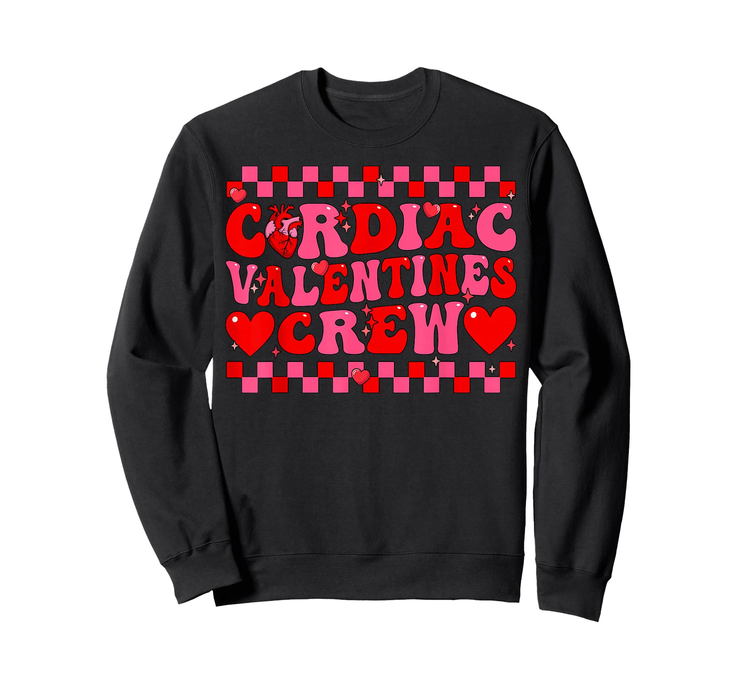 Cardiac Valentines Crew EKG Heart Nurse Squad T-Shirt