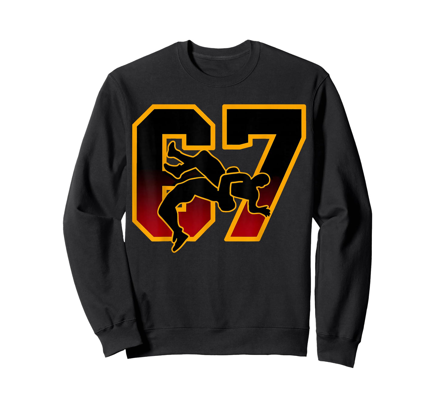 Funny Wrestling 67 Six Seven Meme Gift for Men Women Kids T-Shirt