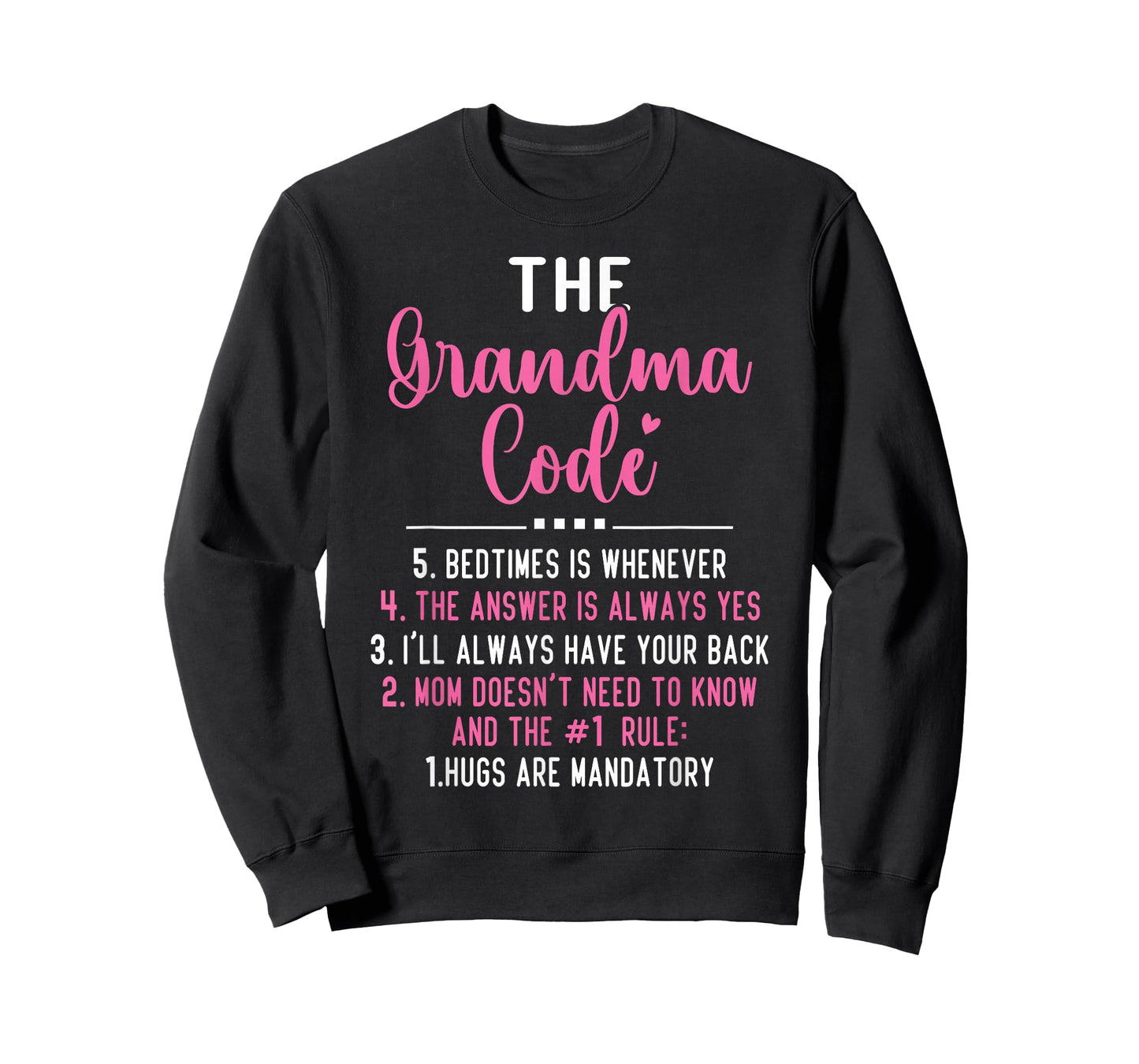 The Grandma Code Granny Grandparent Grandmother T-Shirt