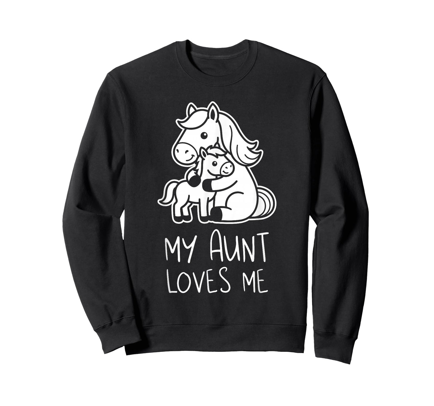 Cute Baby & Grandma My Aunt Loves Me Horse T-Shirt