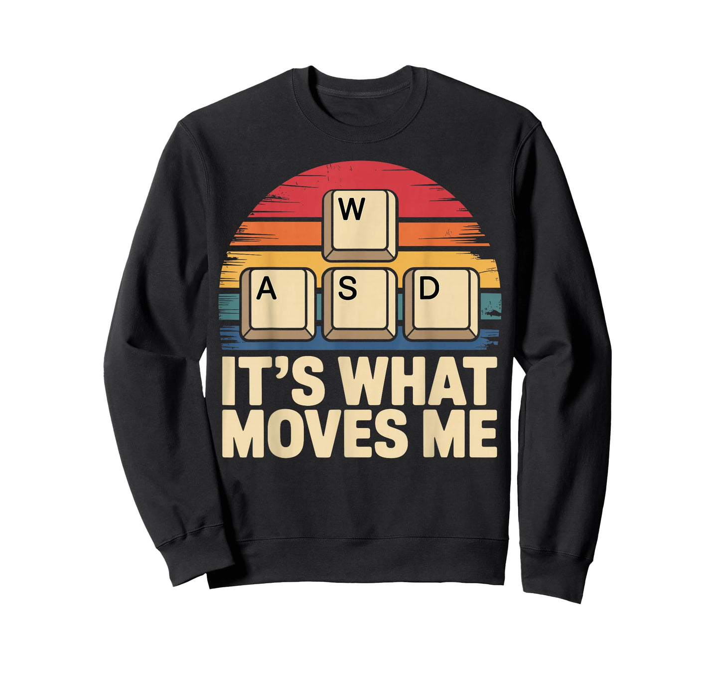 Retro WASD Gaming Keys Funny PC Gamer Design T-Shirt