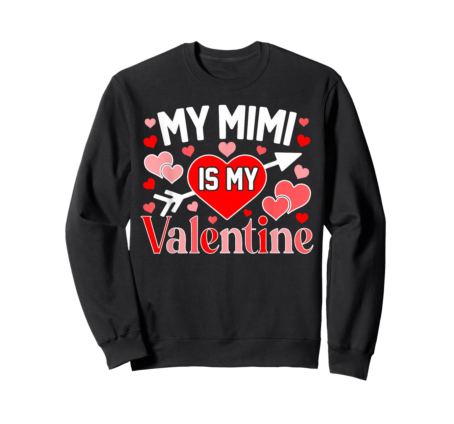 My Mimi is My Valentine Cute Hearts Valentine's Day T-Shirt