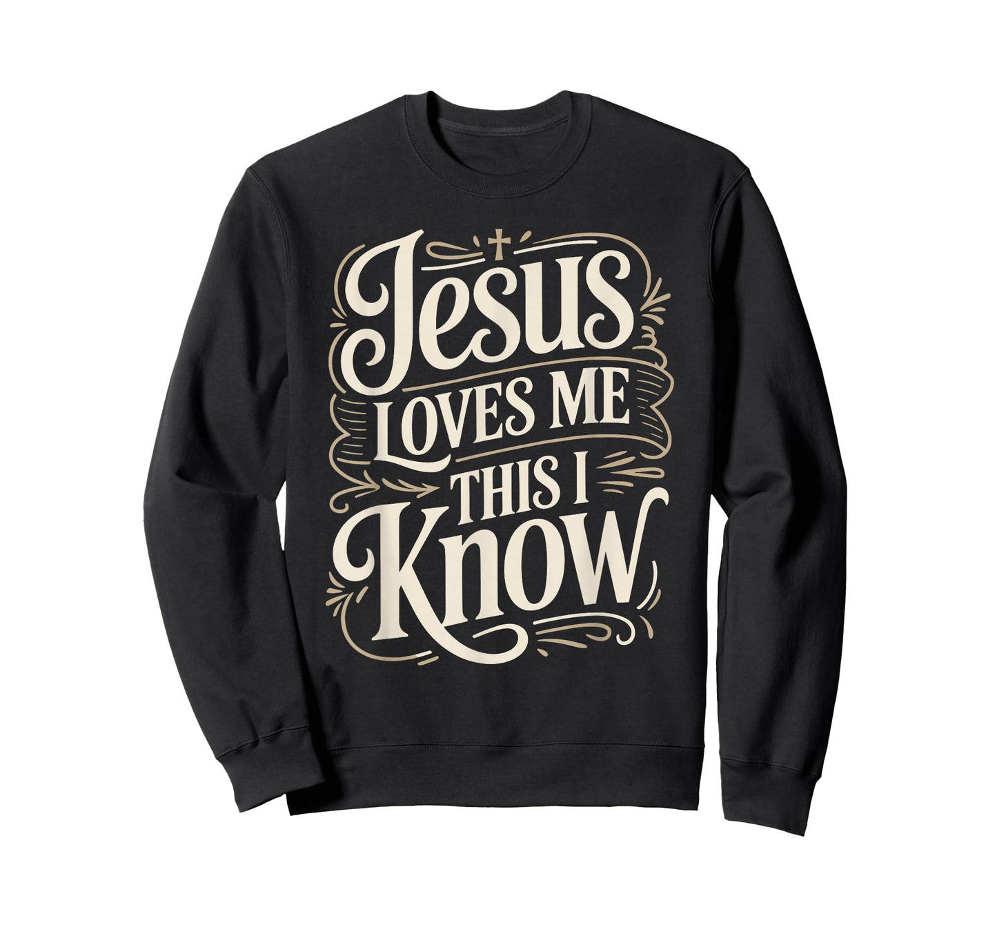 Jesus Loves Me This I Know Christian Faith Quote T-Shirt